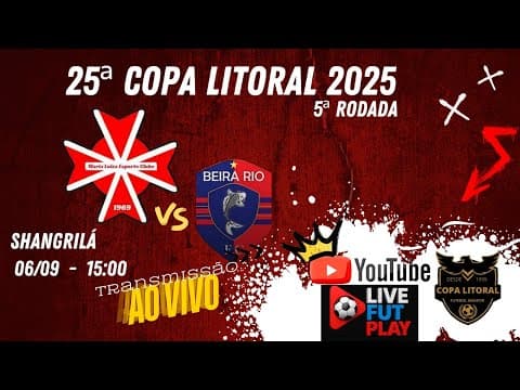 25ª COPA LITORAL Transmissão ao vivo de LiveFutPlay