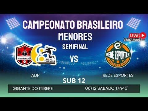 Campeonato Brasileiro de Base- SEMIFINAL ADP X REDE ESPORTES