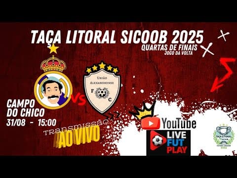 TAÇA LITORAL SICOOB 2025 Transmissão ao vivo de LiveFutPlay